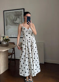 White Polka Dress