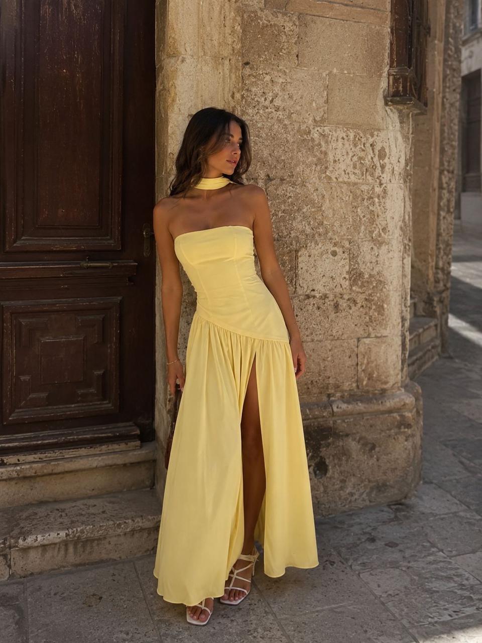 Yellow Evening Dress