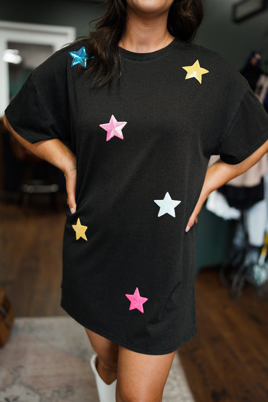 Shooting Stars T-Shirt Dress